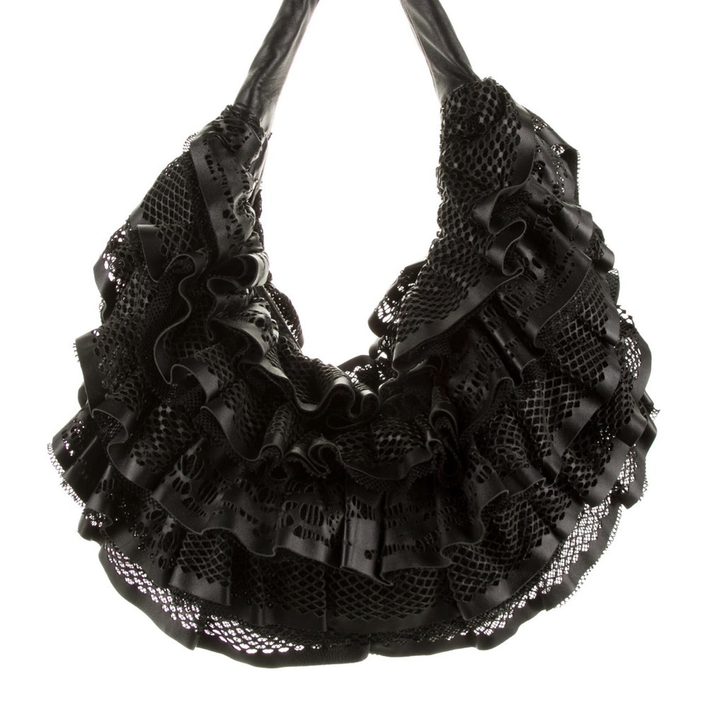Valentino Leather Lace Bag